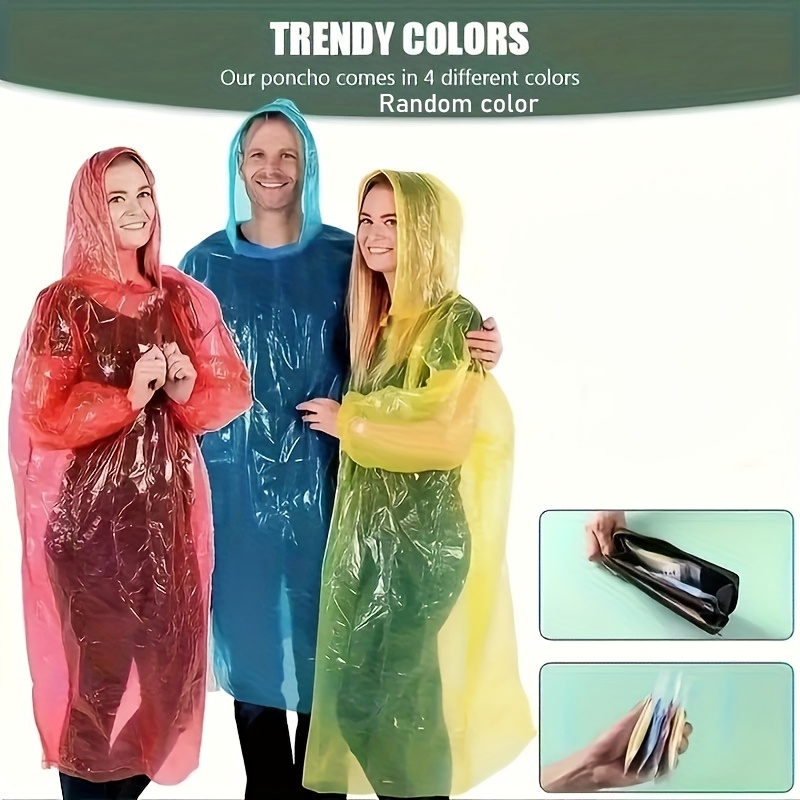 5/10 szt. Jednorazowe Wodoodpo – Emergency Poncho Rain recenzja i cena